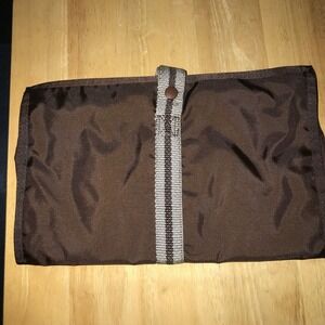 Mary Kay Brown Organizer with Pouch Make Up Jewelry Hair‎ Supplies